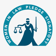 Women in pledge logo